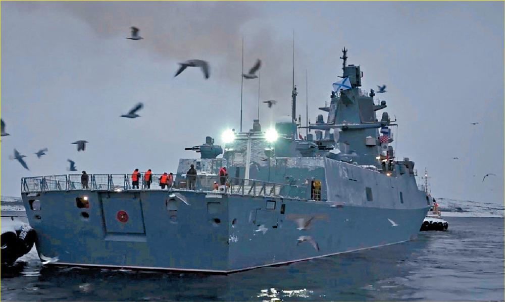 ■這艘新型護衛艦為「戈爾什科夫海軍元帥號」。