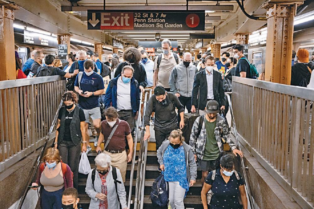 紐約地鐵
■紐約地鐵疫情前平均日運量有560萬人次。