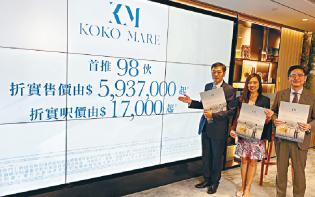 KOKO MARE首批最平593.7萬