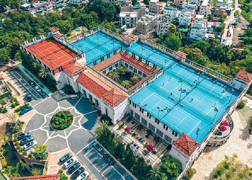 ■香港高爾夫球及網球學院（圖）開設亞洲首個拿度網球中心，培育香港網球人才。