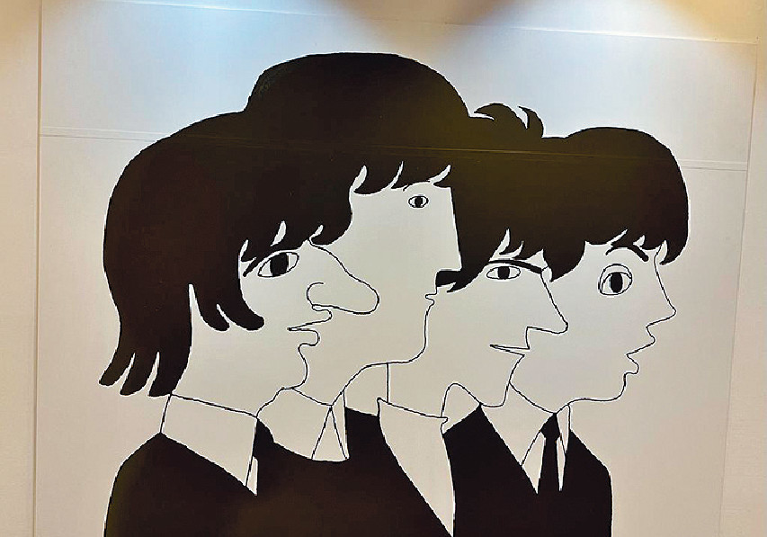 ■和田誠所畫的The Beatles。p/　　